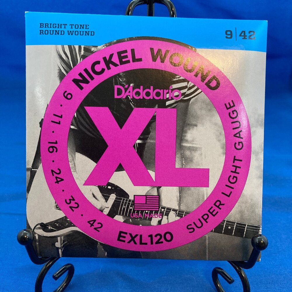 D'Addario EXL120 XL Nickel Electric Guitar Strings 9/42 Super Light